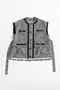 【予約販売】Belted Tweed Oversized Vest/ベルテッドツイードオーバージレ メゾンスペシャル/MAISON SPECIAL MLT1(マルチカラー)