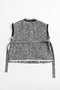 【予約販売】Belted Tweed Oversized Vest/ベルテッドツイードオーバージレ メゾンスペシャル/MAISON SPECIAL