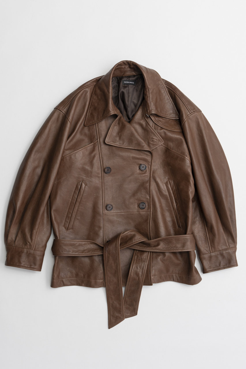 MAISON SPECIAL(メゾンスペシャル)｜【予約販売】Leather Short Trench