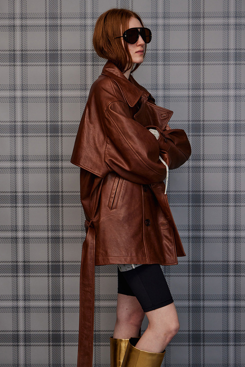 MAISON SPECIAL(メゾンスペシャル)｜【予約販売】Leather Short Trench