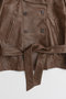 【予約販売】Leather Short Trench Coat/レザーショートトレンチコート メゾンスペシャル/MAISON SPECIAL