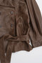 【予約販売】Leather Short Trench Coat/レザーショートトレンチコート メゾンスペシャル/MAISON SPECIAL