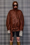【予約販売】Leather Short Trench Coat/レザーショートトレンチコート メゾンスペシャル/MAISON SPECIAL