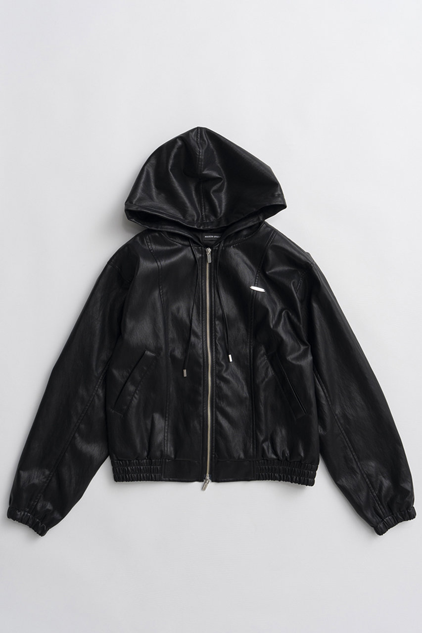 MAISON SPECIAL(メゾンスペシャル)｜【予約販売】Faux Leather Hoodie
