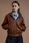 【予約販売】Faux Leather Hoodie Parka/フェイクレザーフーディパーカー メゾンスペシャル/MAISON SPECIAL