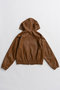 【予約販売】Faux Leather Hoodie Parka/フェイクレザーフーディパーカー メゾンスペシャル/MAISON SPECIAL