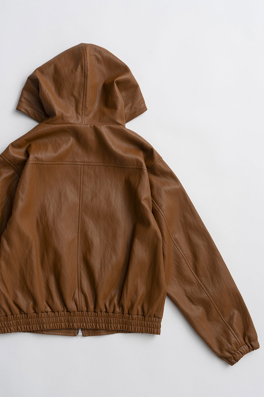 MAISON SPECIAL(メゾンスペシャル)｜【予約販売】Faux Leather Hoodie