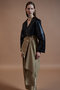 【予約販売】Faux Leather Short Jacket/フェイクレザーレザーショートジャケット メゾンスペシャル/MAISON SPECIAL