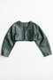 【予約販売】Faux Leather Short Jacket/フェイクレザーレザーショートジャケット メゾンスペシャル/MAISON SPECIAL M.GRN(ミントグリーン)