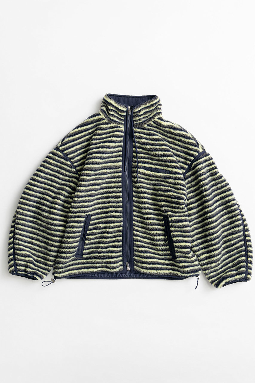 メゾンスペシャル/MAISON SPECIALの【予約販売】Multi-Fabric Boa Blouson/マルチファブリックボアブルゾン(NVY(ネイビー)/21262216003)