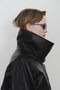 【予約販売】Oversized Stand Collar Leather Blouson/オーバースタンドカラーレザーブルゾン メゾンスペシャル/MAISON SPECIAL