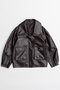 【予約販売】Oversized Stand Collar Leather Blouson/オーバースタンドカラーレザーブルゾン メゾンスペシャル/MAISON SPECIAL BRN(ブラウン)