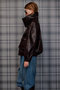 【予約販売】Oversized Stand Collar Leather Blouson/オーバースタンドカラーレザーブルゾン メゾンスペシャル/MAISON SPECIAL
