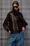 【予約販売】Oversized Stand Collar Leather Blouson/オーバースタンドカラーレザーブルゾン メゾンスペシャル/MAISON SPECIAL