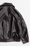 【予約販売】Oversized Stand Collar Leather Blouson/オーバースタンドカラーレザーブルゾン メゾンスペシャル/MAISON SPECIAL