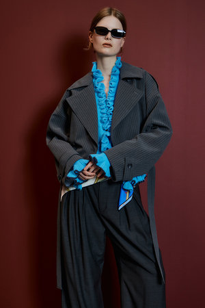 メゾンスペシャル/MAISON SPECIALの【予約販売】Suiting Short Trench Coat/スーチングショートトレンチ(110900/110902)
