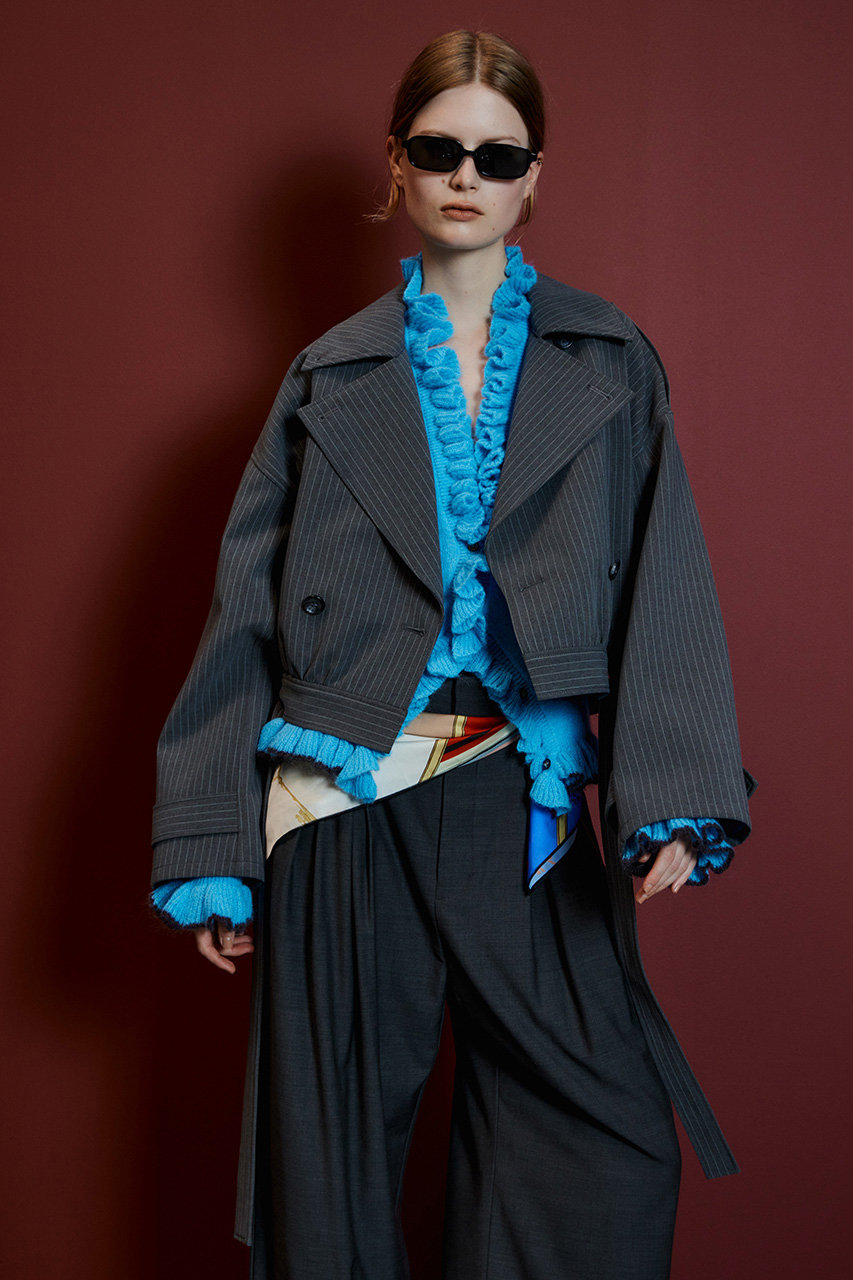 最終値下 MAISON SPECIAL ショートトレンチブルゾン MAISON SPECIAL(メゾンスペシャル)｜【予約販売】Suiting Short Trench