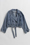 【予約販売】Denim Short Trench Coat/デニムショートトレンチ メゾンスペシャル/MAISON SPECIAL BLU(ブルー)