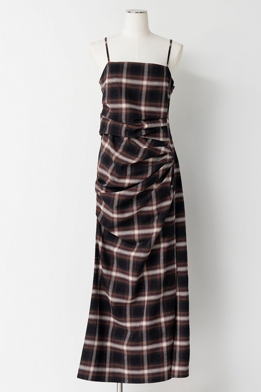 メゾンスペシャル/MAISON SPECIALの【予約販売】Drape Dress with Babushka/バブーシュカ付キドレープワンピース(BRN(ブラウン)/21262265302)