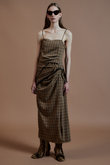 Drape Dress with Babushka/バブーシュカ付きドレープワンピース