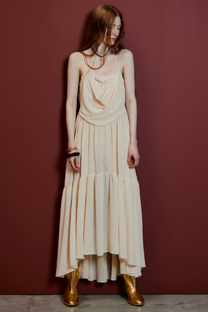 メゾンスペシャル/MAISON SPECIALのChiffon Lace Camisole Dress/シフォンレースキャミワンピース(110500/110503)