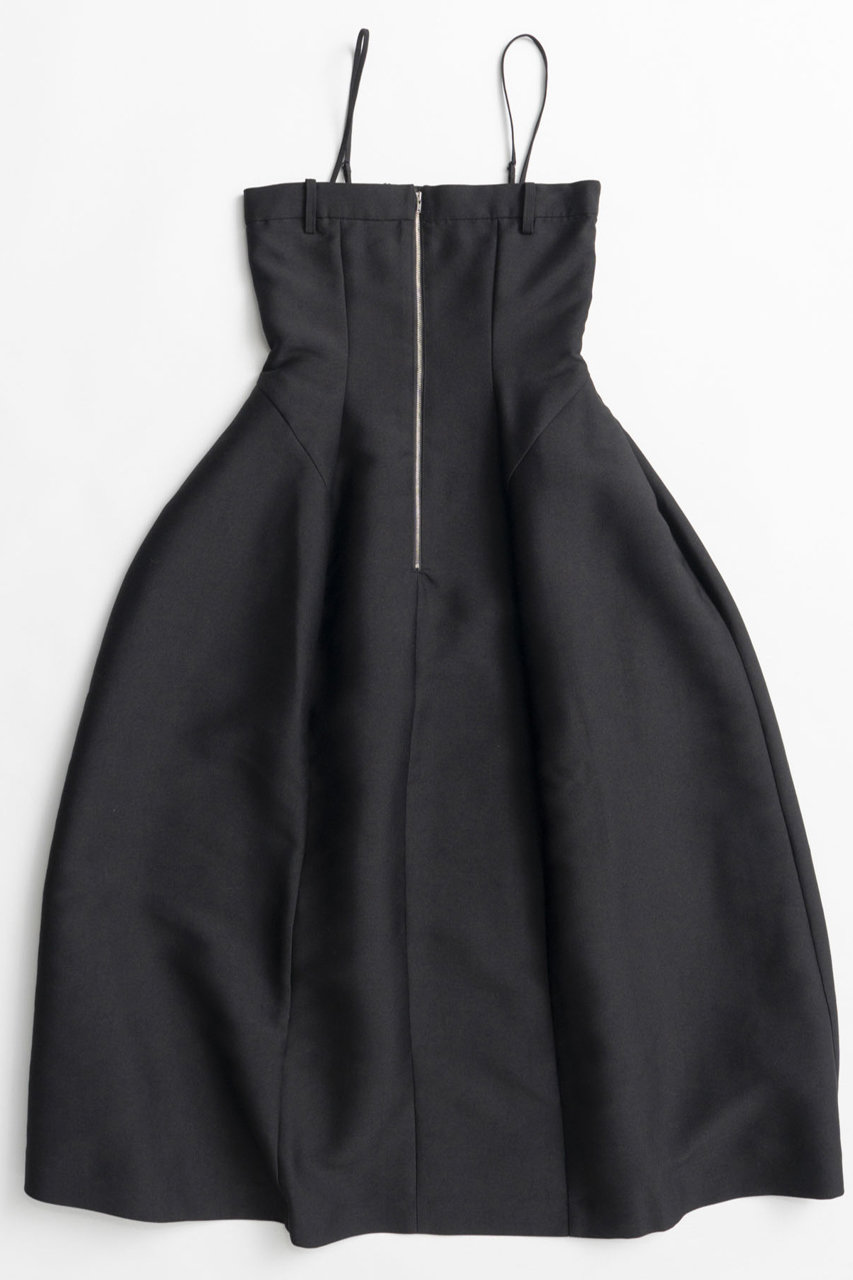 メゾンスペシャル/MAISON SPECIALのTulip Silhouette Camisole Dress/チューリップシルエットキャミワンピース(BLK(ブラック)/21262265802)