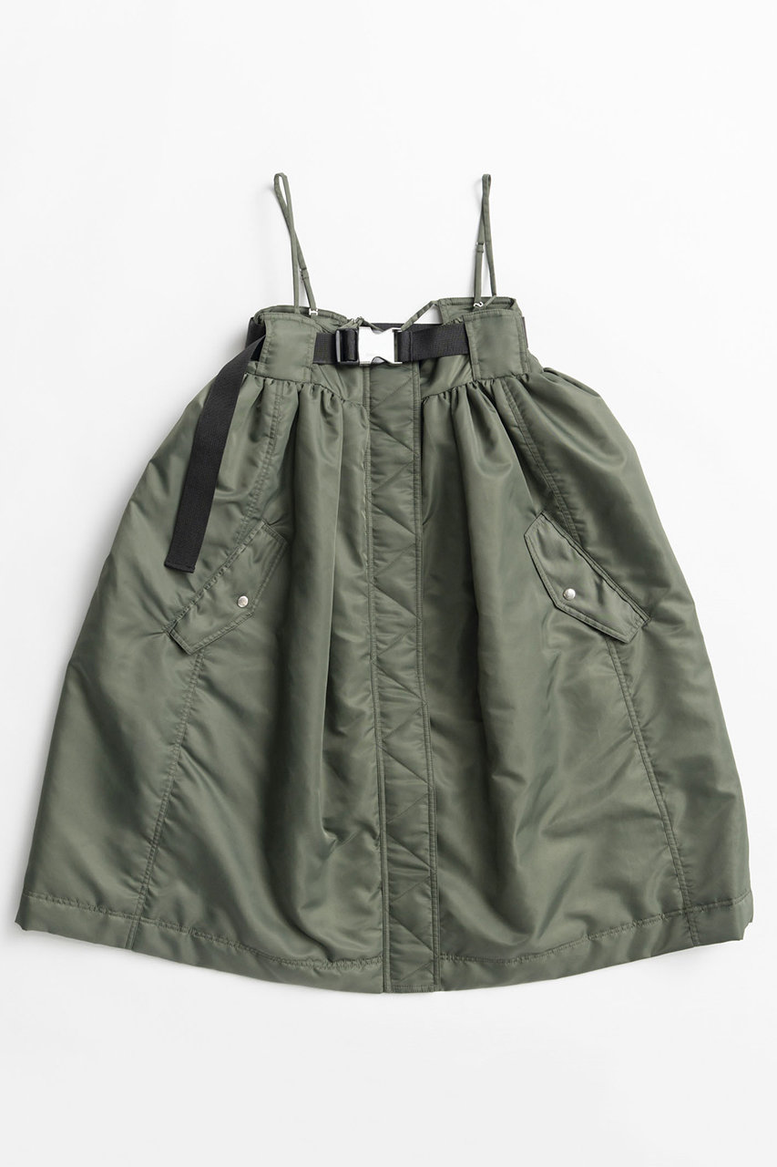 メゾンスペシャル/MAISON SPECIALの2WAY MA-1-Like Military Mini Dress/2WAYMA-1ライクミリタリーミニワンピース(KHK(カーキ)/21262266002)