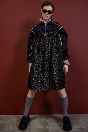 メゾンスペシャル/MAISON SPECIALの【予約販売】2WAY MA-1-Like Military Mini Dress/2WAYMA-1ライクミリタリーミニワンピース(110500/110501)