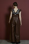 Faux Leather Frill Rompers/フェイクレザーフリルロンパース メゾンスペシャル/MAISON SPECIAL