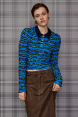 Shirring Border Polo Shirt/シャーリングボーダーポロ