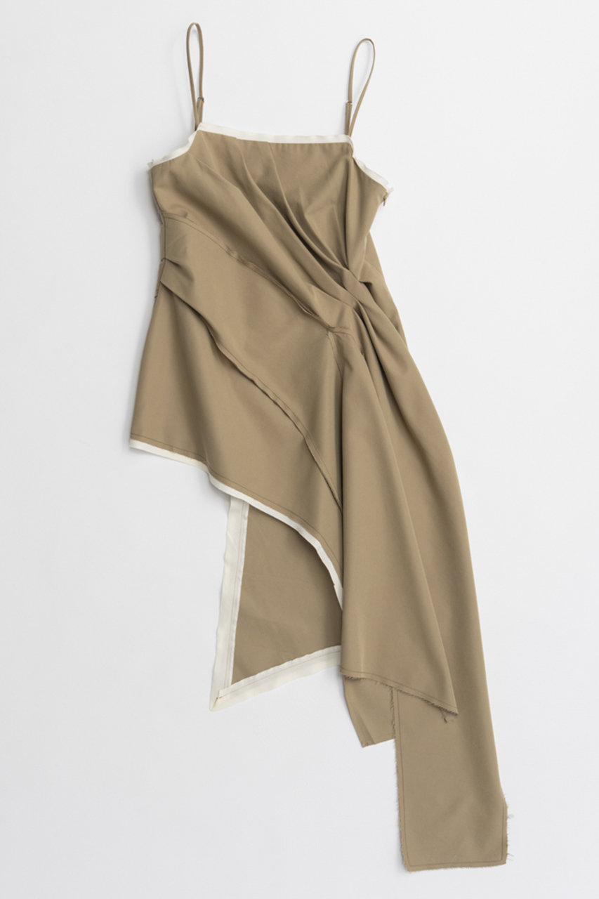 メゾンスペシャル/MAISON SPECIALのDraped Chino Bustier/ドレープドチノビスチェ(BGE(ベージュ)/21262315302)