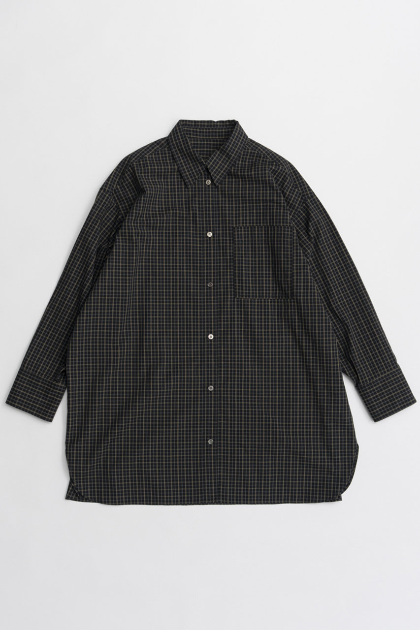 Multi-Apron Oversized Check Shirt/マルチエプロンオーバーチェックシャツ