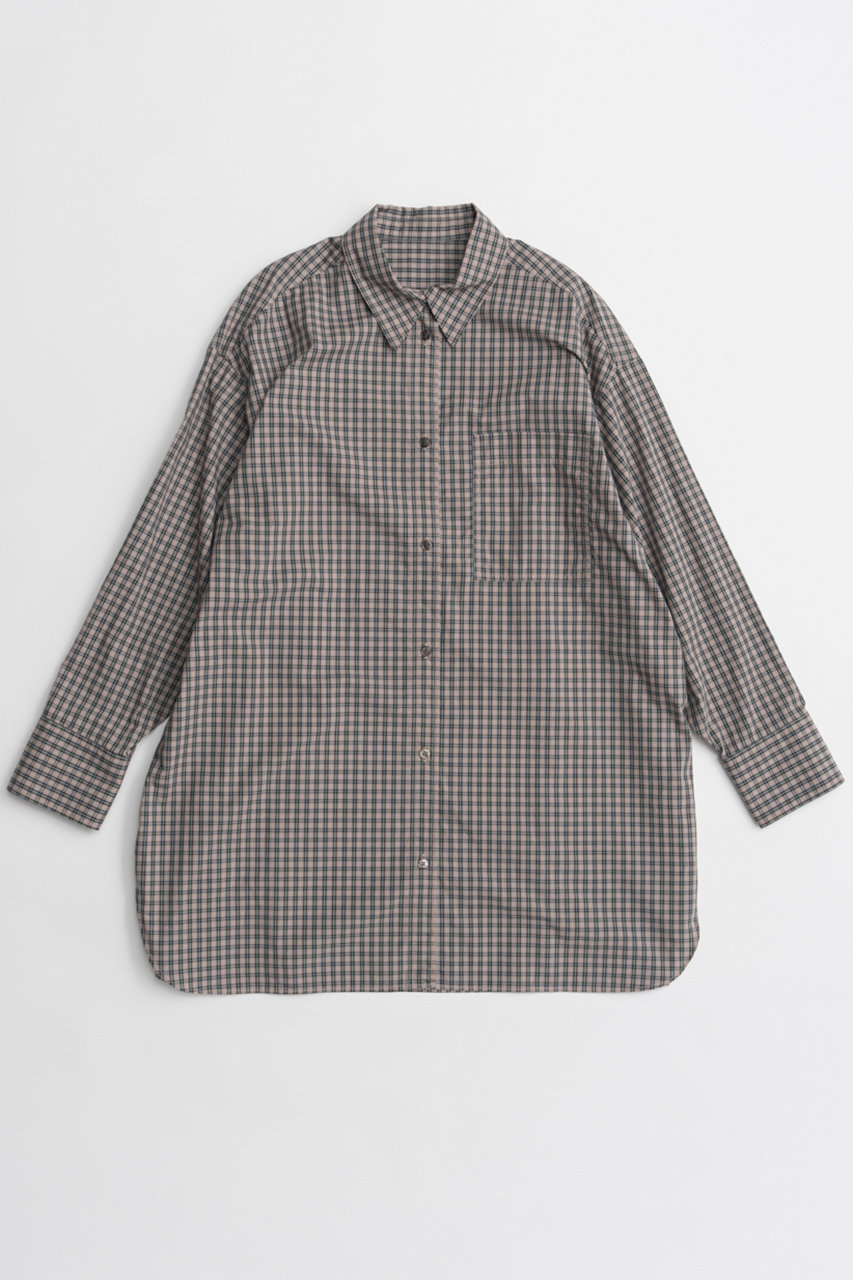Multi-Apron Oversized Check Shirt/マルチエプロンオーバーチェックシャツ