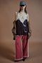 【予約販売】Lace-Trim Faux Leather Tunic/レーストリムフェイクレザーチュニック メゾンスペシャル/MAISON SPECIAL