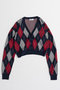 【予約販売】Argyle Cardigan/アーガイルカーデ メゾンスペシャル/MAISON SPECIAL NVY(ネイビー)