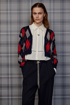 メゾンスペシャル/MAISON SPECIALの【予約販売】Argyle Cardigan/アーガイルカーデ(110300/110303)