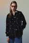 【予約販売】Flower Embroidery Velour Overshirt/フラワーエンブロイダリーベロアオーバーシャツ メゾンスペシャル/MAISON SPECIAL