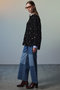 【予約販売】Flower Embroidery Velour Overshirt/フラワーエンブロイダリーベロアオーバーシャツ メゾンスペシャル/MAISON SPECIAL
