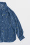 【予約販売】Flower Embroidery Velour Overshirt/フラワーエンブロイダリーベロアオーバーシャツ メゾンスペシャル/MAISON SPECIAL
