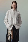 Frill Oxford Overshirt/フリルオックスオーバーシャツ