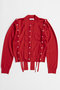 【予約販売】Bow-Tie Crew Cardigan/ボウタイクルーカーディガン メゾンスペシャル/MAISON SPECIAL RED(レッド)