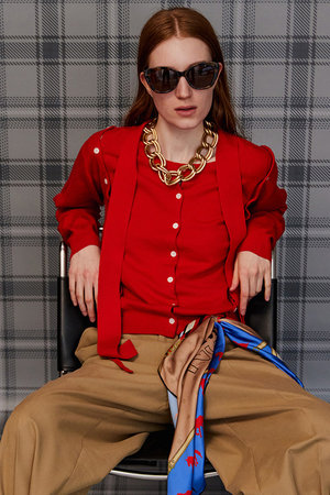 メゾンスペシャル/MAISON SPECIALの【予約販売】Bow-Tie Crew Cardigan/ボウタイクルーカーディガン(110400/110403)