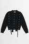 【予約販売】Bow-Tie Crew Cardigan/ボウタイクルーカーディガン メゾンスペシャル/MAISON SPECIAL BLK(ブラック)