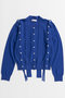 【予約販売】Bow-Tie Crew Cardigan/ボウタイクルーカーディガン メゾンスペシャル/MAISON SPECIAL BLU(ブルー)