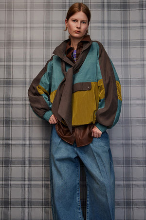 メゾンスペシャル/MAISON SPECIALのMulticolor Bow-Tie Anorak/マルチカラーボウタイアノラック(110400/110403)