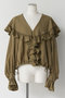 【予約販売】Lace Frill Collar Blouse/レースフリルカラーブラウス メゾンスペシャル/MAISON SPECIAL