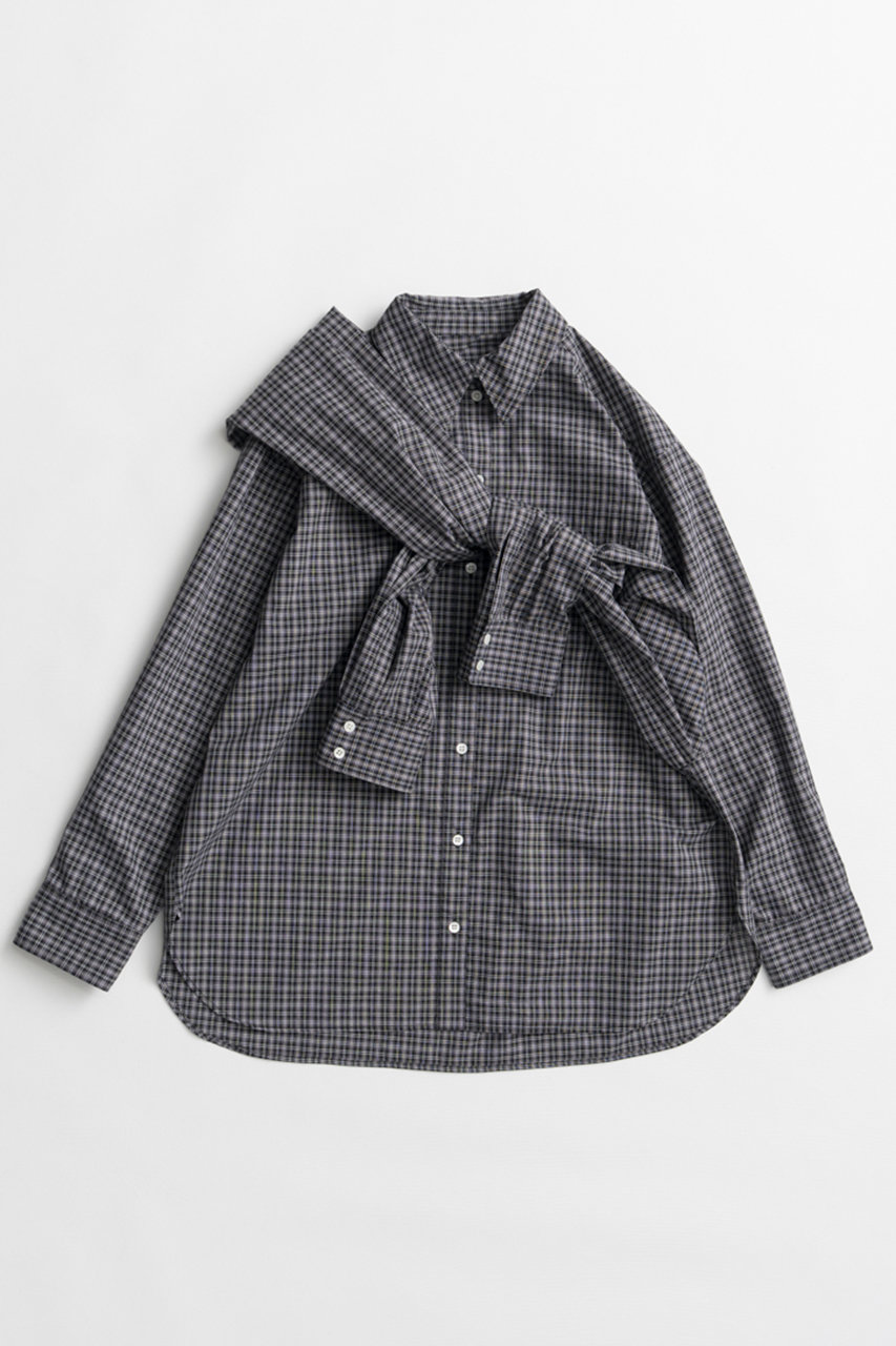 メゾンスペシャル/MAISON SPECIALの【予約販売】Fake Sleeve Shirt/フェイクスリーブシャツ(BLK(ブラック)/21262316002)