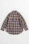 【予約販売】2WAY Check Overshirt/2WAYチェックオーバーシャツ メゾンスペシャル/MAISON SPECIAL BRN(ブラウン)