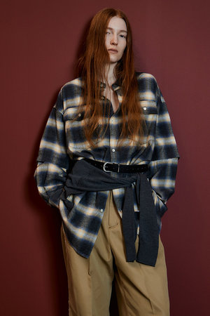 メゾンスペシャル/MAISON SPECIALの【予約販売】2WAY Check Overshirt/2WAYチェックオーバーシャツ(110400/110403)