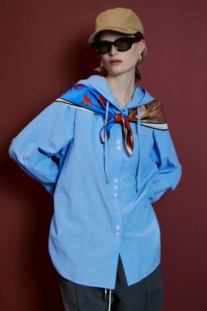メゾンスペシャル/MAISON SPECIALの【予約販売】Loose Hoodie Shirt/ルーズフーディーシャツ(110400/110403)